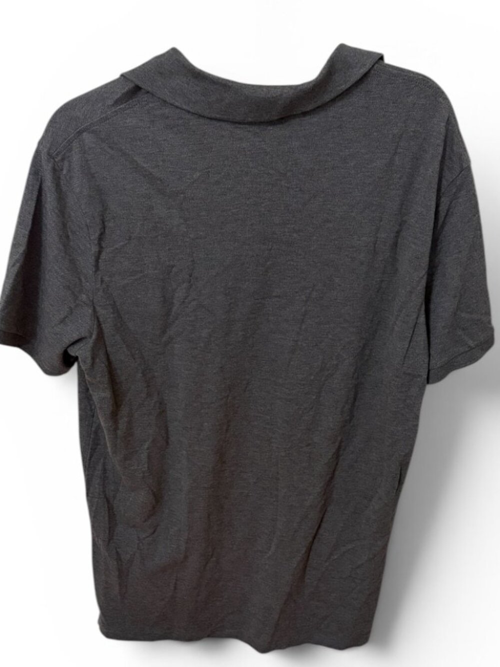 Polo Ralph Lauren Heather Gray Polo Shirt Short Sleeve Preppy Cotton Men's Large - Picture 3 of 6